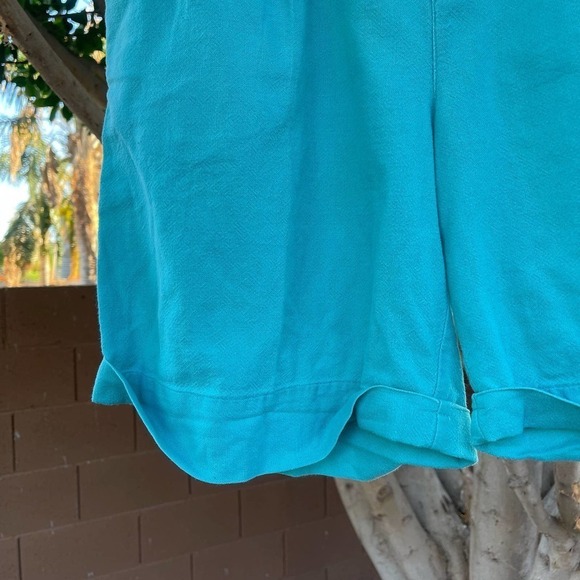 Vintage Espirit Sport Shorts Womens 9/10 Teal High Rise Boho Casual - Picture 7 of 7